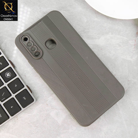 Vivo Y17 Cover - Gray -New Tpu Soft Sillica gel Case