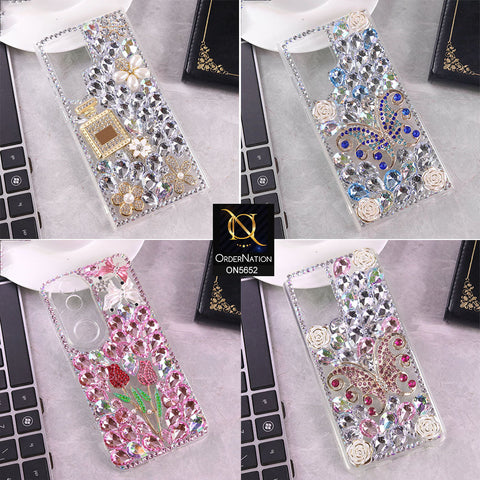Realme C61 (India) Cover - Design1 -  New Luxurious 3D Bling RhineStone Case