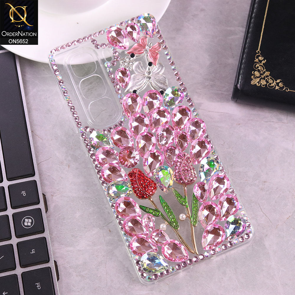 Infinix Hot 50 Pro Plus Cover - Design4 -  New Luxurious 3D Bling RhineStone Case