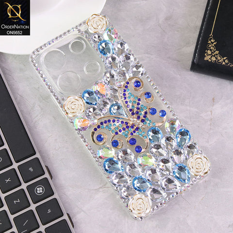 Infinix Note 30 Cover - Design2 -  New Luxurious 3D Bling RhineStone Case
