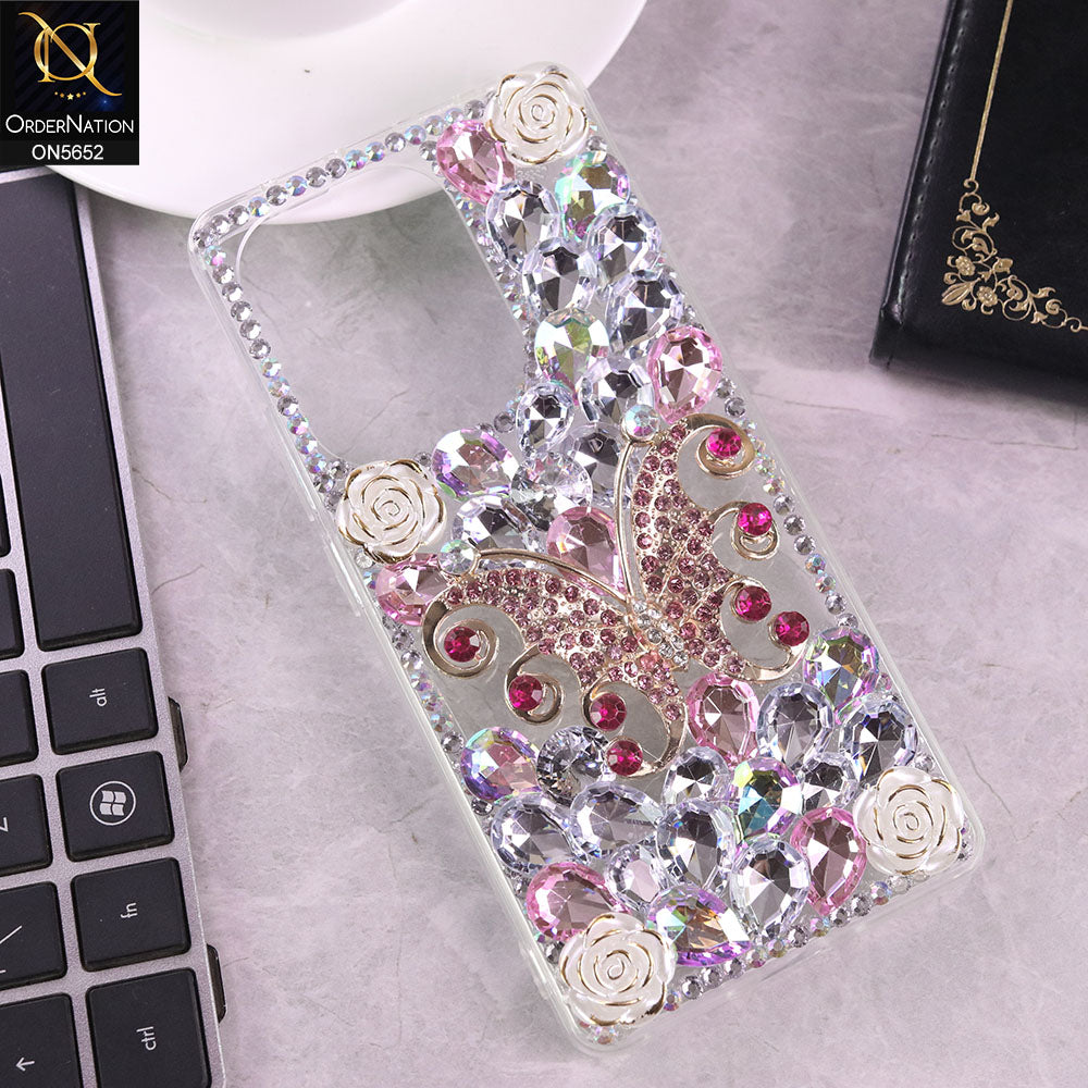 Xiaomi Redmi Note 13 Pro 4G Cover - Design3 -  New Luxurious 3D Bling RhineStone Case