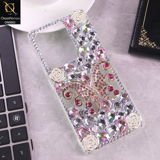Xiaomi Redmi Note 13 Pro 4G Cover - Design3 -  New Luxurious 3D Bling RhineStone Case