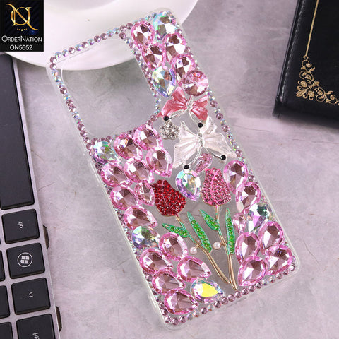 Xiaomi Redmi Note 13 Pro 4G Cover - Design4 -  New Luxurious 3D Bling RhineStone Case
