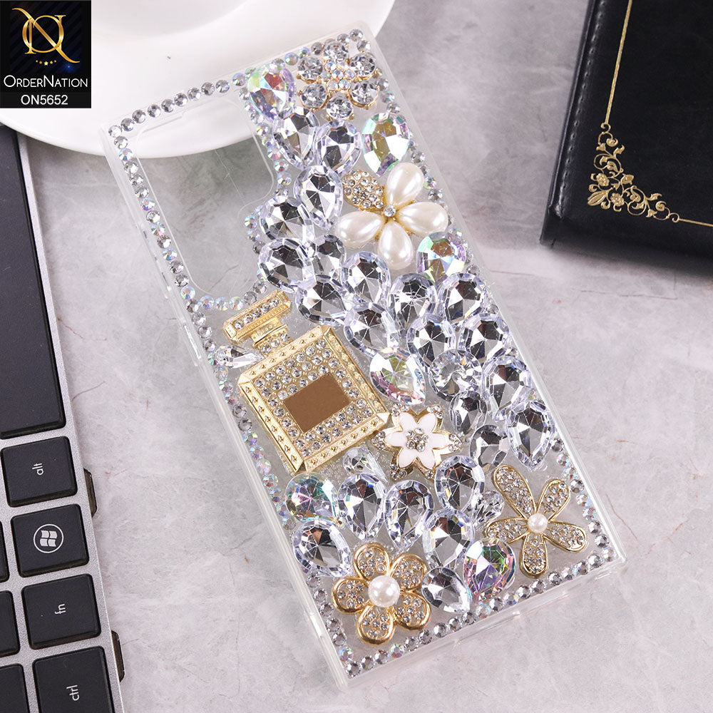 Samsung Galaxy S23 Ultra 5G Cover - Design1 -  New Luxurious 3D Bling RhineStone Case