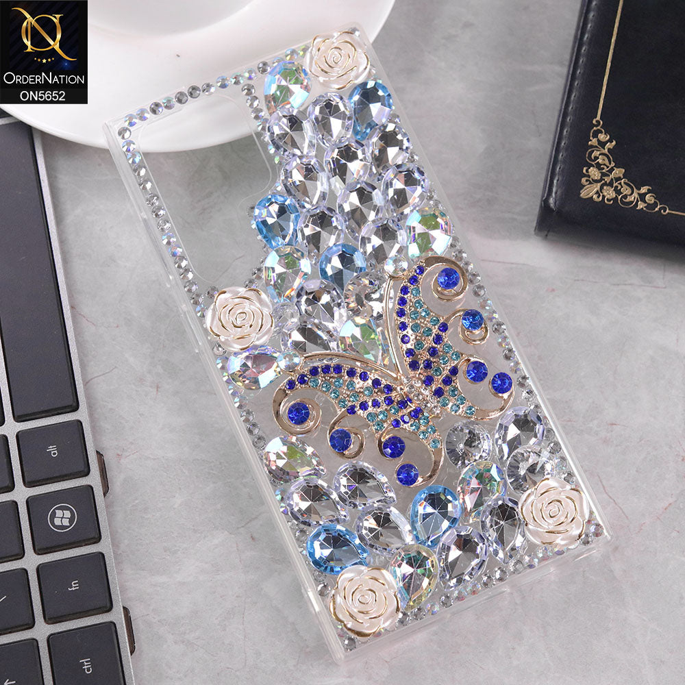 Samsung Galaxy S23 Ultra 5G Cover - Design2 -  New Luxurious 3D Bling RhineStone Case