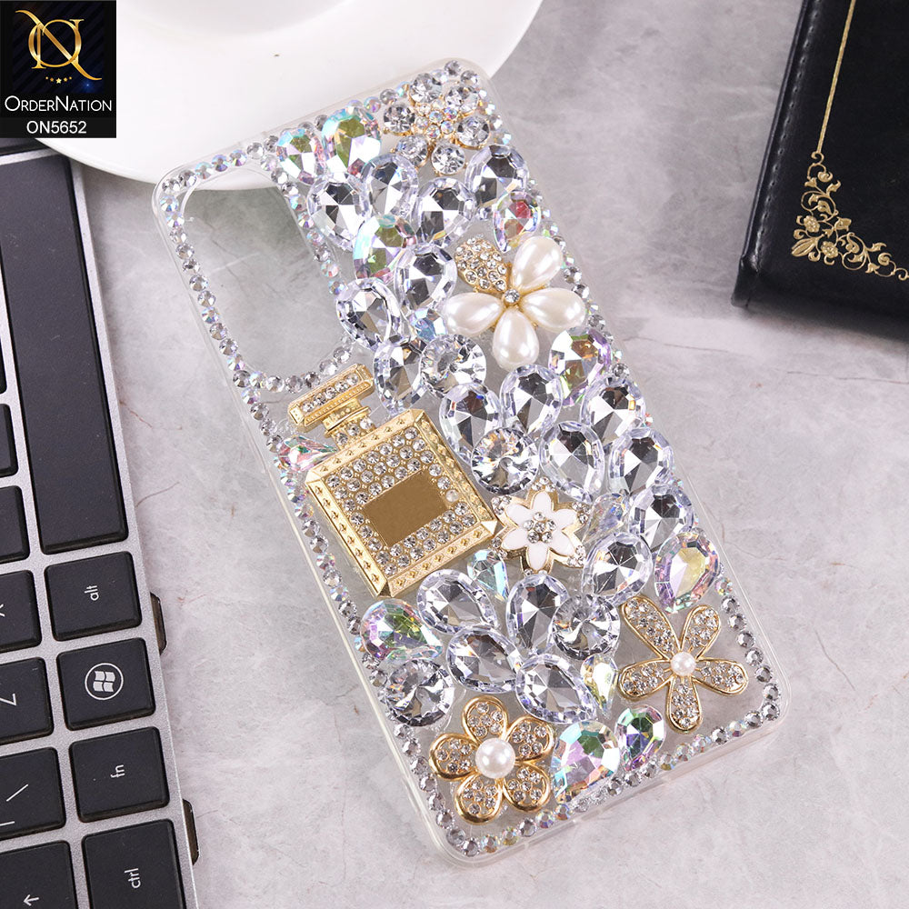 Samsung Galaxy S25 Edge Cover - Design1 -  New Luxurious 3D Bling RhineStone Case