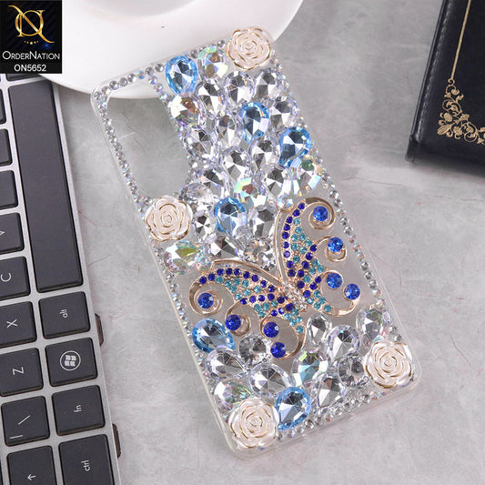 Samsung Galaxy S25 Edge Cover - Design2 -  New Luxurious 3D Bling RhineStone Case