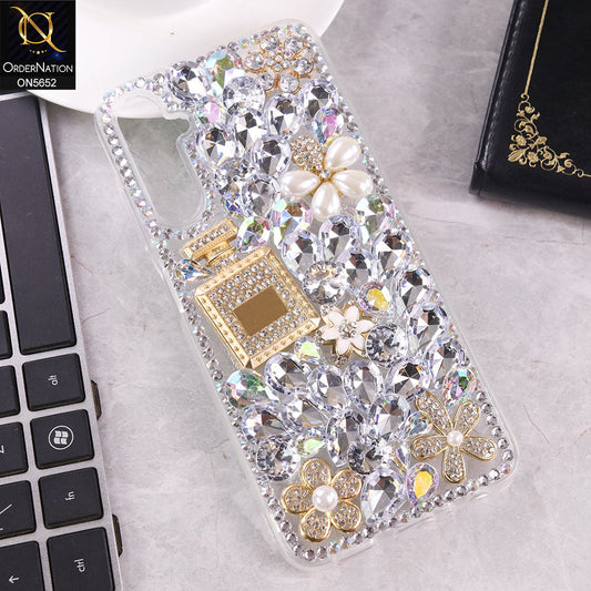 Samsung Galaxy F14 4G Cover - Design1 -  New Luxurious 3D Bling RhineStone Case
