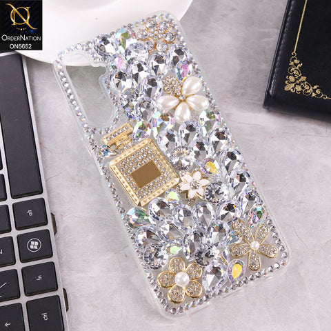 Samsung Galaxy M14 4G Cover - Design1 -  New Luxurious 3D Bling RhineStone Case