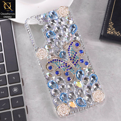 Samsung Galaxy M14 4G Cover - Design2 -  New Luxurious 3D Bling RhineStone Case