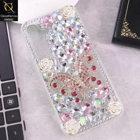 Samsung Galaxy A55 Cover - Design3 -  New Luxurious 3D Bling RhineStone Case