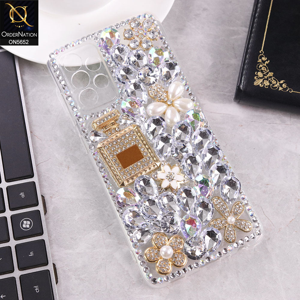 Samsung Galaxy A72 Cover - Design1 -  New Luxurious 3D Bling RhineStone Case
