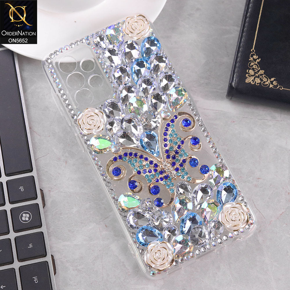 Samsung Galaxy A72 Cover - Design2 -  New Luxurious 3D Bling RhineStone Case