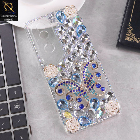 Vivo iQOO Z9s Cover - Design2 -  New Luxurious 3D Bling RhineStone Case