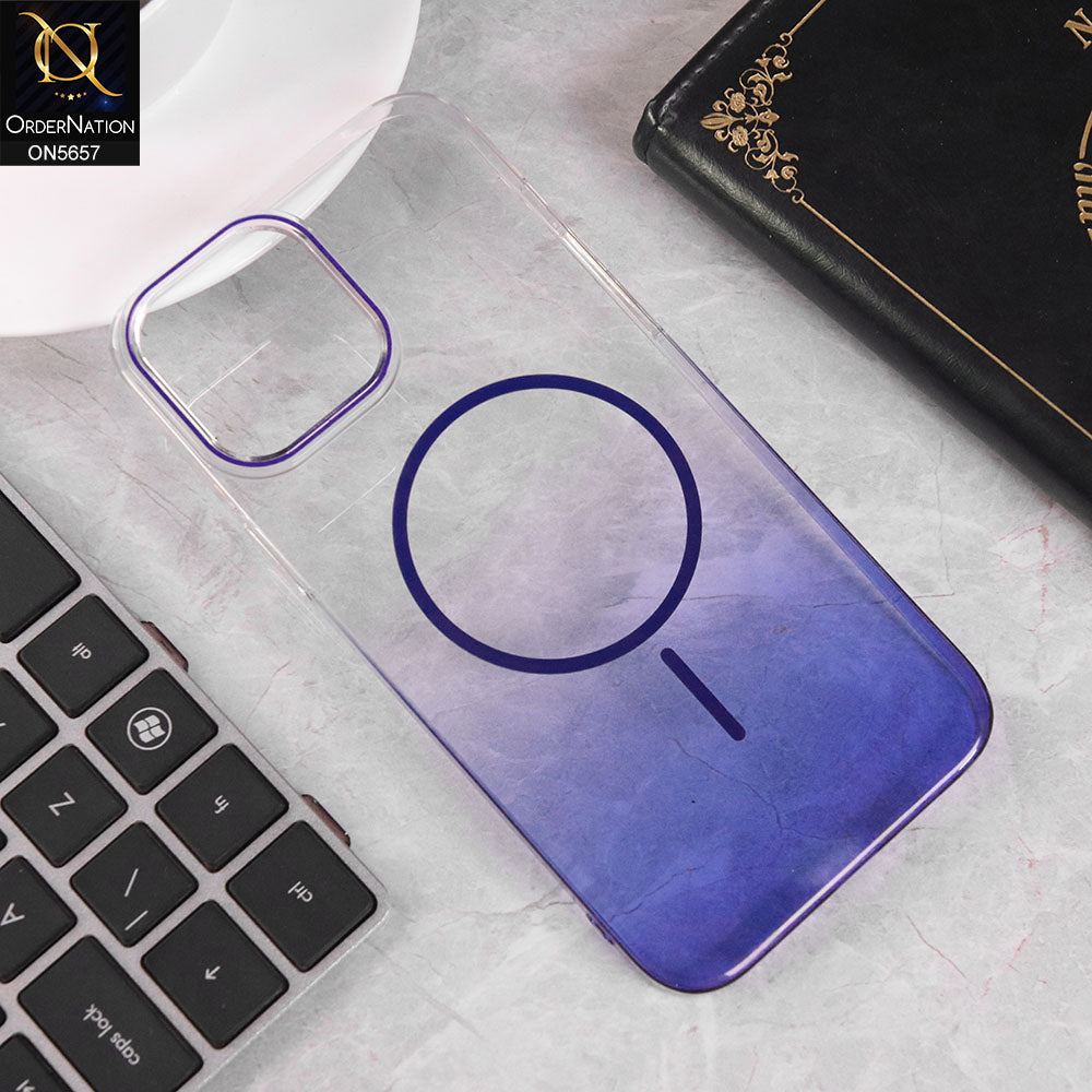 iPhone 13 Pro Max Cover - Blue -  New Eouro Two Shade High Quality Clear Case