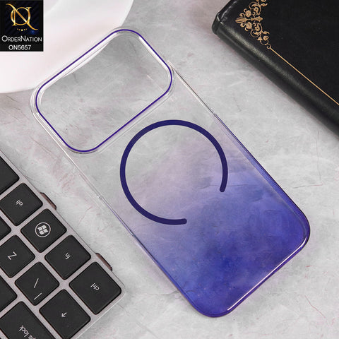 iPhone 17 Pro Cover - Blue -  New Eouro Two Shade High Quality Clear Case