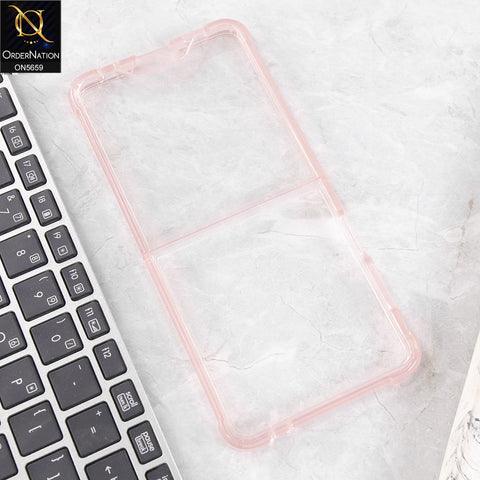 Samsung Galaxy Z Flip 7 Cover - Pink - New Slim AirBag Back Screen Glass Protector Case Designed By GKK