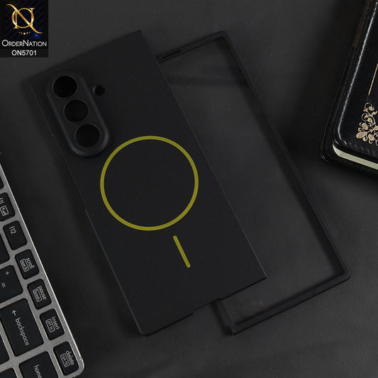 Samsung Galaxy Z Fold 7 Cover - Black - New Premium Quality Pc Shell Case With Sepaarte Tempered Film Designed By GKK