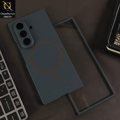 Samsung Galaxy Z Fold 7 Cover - Green - New Premium Quality Pc Shell Case With Sepaarte Tempered Film Designed By GKK