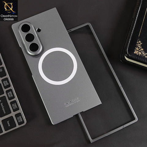 Samsung Galaxy Z Fold 7 Cover - Gray - New Premium Quality Pc Shell Case With Magsafe Designed By GKK