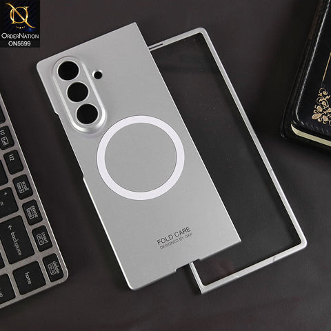 Samsung Galaxy Z Fold 7 Cover - White - New Premium Quality Pc Shell Case With Magsafe Designed By GKK