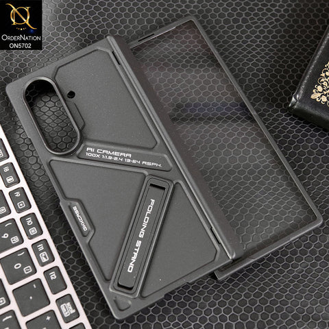 Samsung Galaxy Z Fold 7 Cover - Black - New Premium Quality Pc Shell Case With KickStand Designed By GKK
