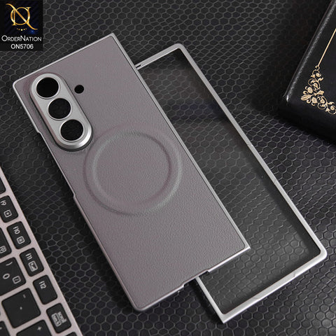 Samsung Galaxy Z Fold 7 Cover - Gray - New Premium Quality Pc Shell Case With Built-in Magsafe Designed By GKK