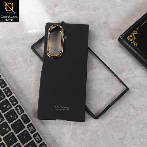 Samsung Galaxy Z Fold 7 Cover - Black - New Premium Quality Pc Shell Case With Separate Tempered Film Designd By GKK