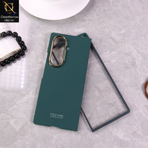 Samsung Galaxy Z Fold 7 Cover - Green - New Premium Quality Pc Shell Case With Separate Tempered Film Designd By GKK