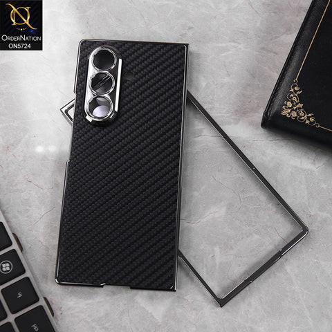 Samsung Galaxy Z Fold 7 Cover - Black - New Premium Quality Pc Textured Shell Case Designed By GKK