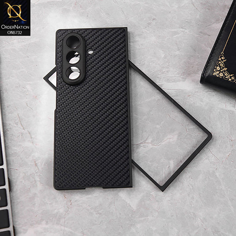 Samsung Galaxy Z Fold 7 Cover - Black - New Premium Quality Pc Textured Shell Case Designed By GKK