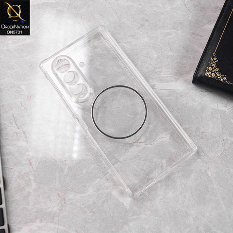 Samsung Galaxy Z Fold 7 Cover - Transparent - New Premium Quality Pc Clear Shell Case Designed By GKK