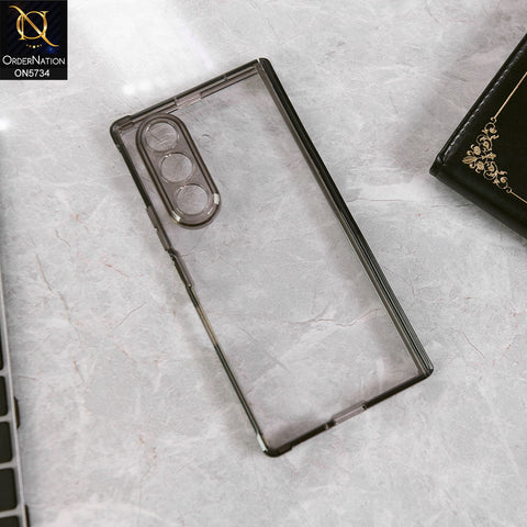 Samsung Galaxy Z Fold 7 Cover - Black - New Premium Quality Pc Clear  Shell Case Designed By GKK
