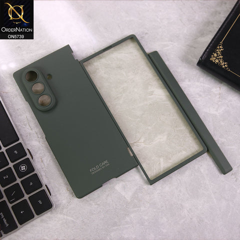 Samsung Galaxy Z Fold 7 Cover - Green - New Premium Quality Pc Slim  Shell Case With Separate Bracket Film Designed By GKK
