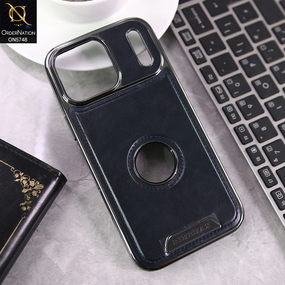 iPhone 17 Pro Max Cover - Blue - New Premium RimbMax High Quality Leather  Case