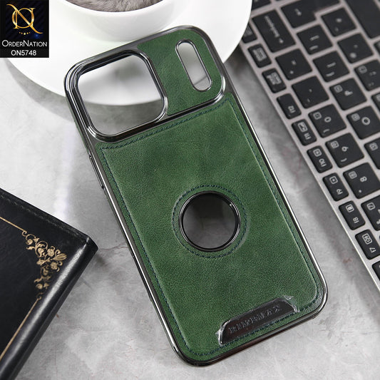 iPhone 17 Pro Max Cover - Green - New Premium RimbMax High Quality Leather  Case