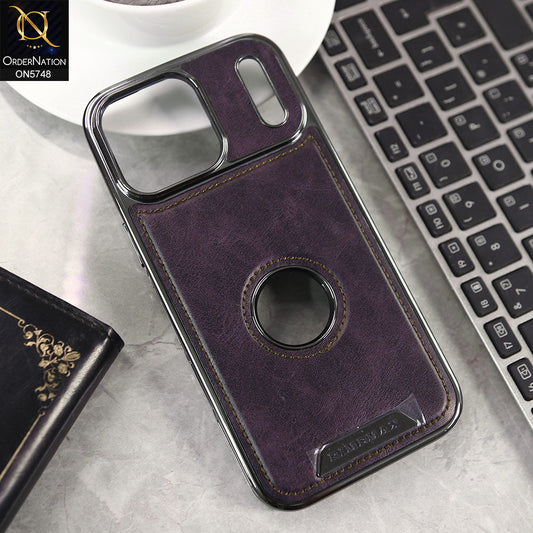 iPhone 17 Pro Max Cover - Purple - New Premium RimbMax High Quality Leather  Case
