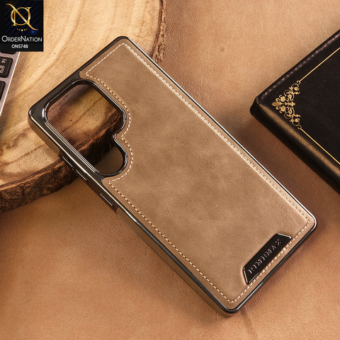 Samsung Galaxy S25 Ultra Cover -  Gray - New Premium RimbMax High Quality Leather  Case