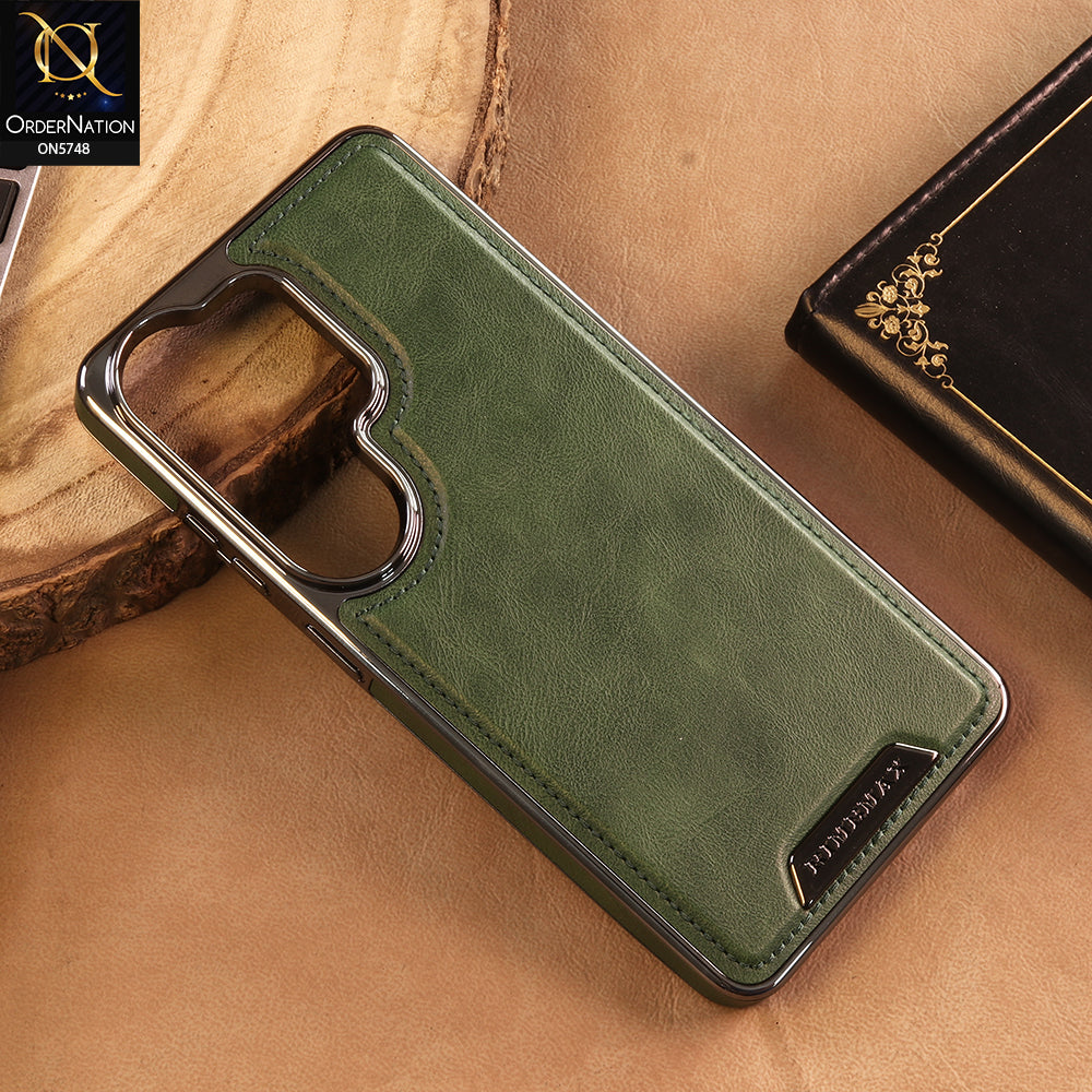 Samsung Galaxy S26 Ultra Cover -  Green - New Premium RimbMax High Quality Leather  Case