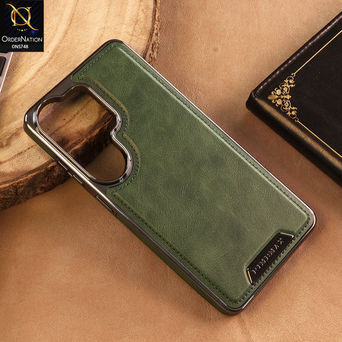 Samsung Galaxy S26 Ultra Cover -  Green - New Premium RimbMax High Quality Leather  Case