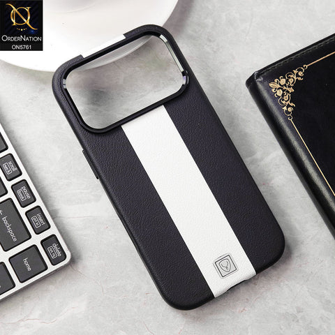 iPhone 17 Pro Cover - Black - Brand New Youksh Premium Leather Textured Liner Design Case With Metal Camera Ring