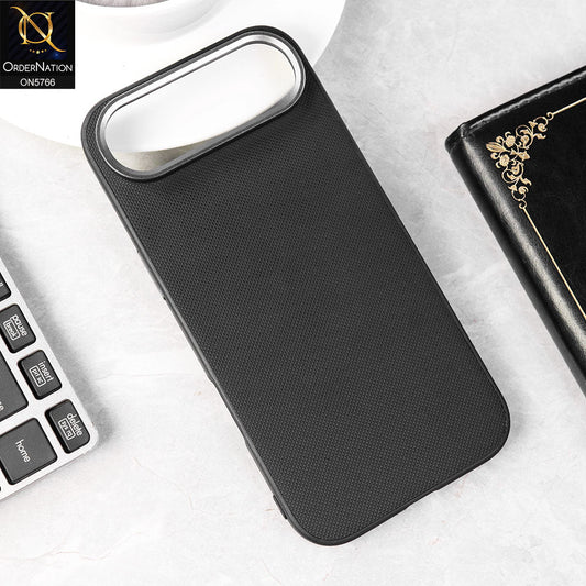 iPhone 17 Air Cover - Black - Brand New Youksh Premium Tpu Textured Case With Metal Camera Ring