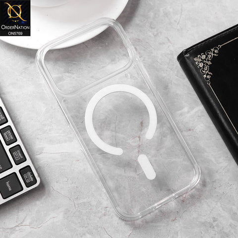 iPhone 17 Pro Cover - Transparent - New Tpu Soft Bordered Case With MagSafe Design
