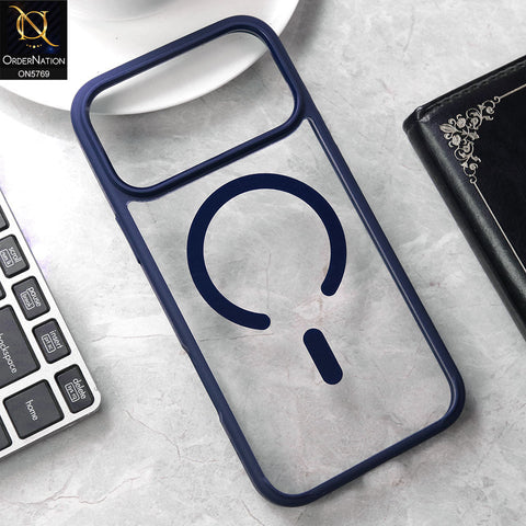 iPhone 17 Pro Max Cover - Blue - New Tpu Soft Bordered Case With MagSafe Design