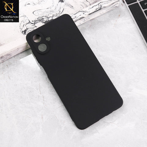 Samsung Galaxy M07 Cover -Matt Black - New Premium Quality Soft Bordered  Clear Case