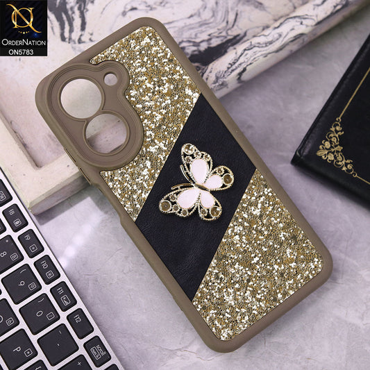 Xiaomi Redmi A5 4G Cover - Brown -  New Luxurious 3D Bling RhineStone Gliter Case