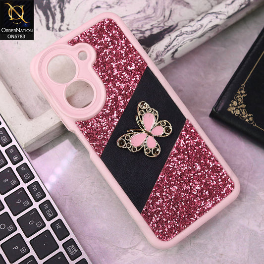Xiaomi Redmi A5 4G Cover - Pink -  New Luxurious 3D Bling RhineStone Gliter Case