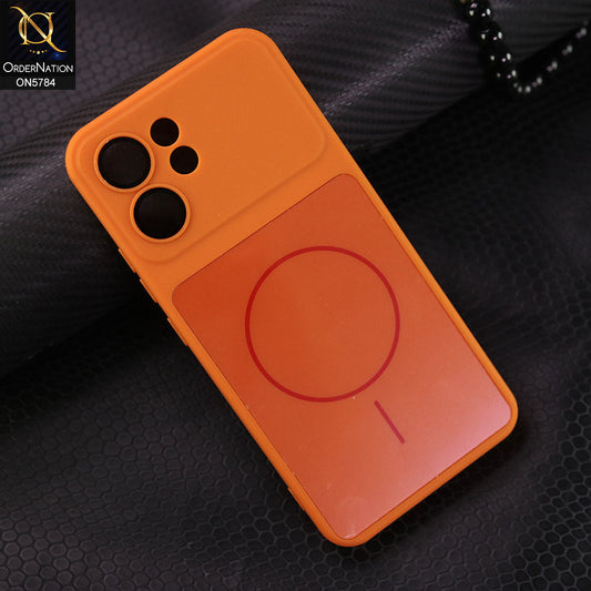 Oppo Reno 14F Cover - Orange -  New C-Case Premium Quality Tpu iPhone 17 Pro Max Looka  Like With Camera Protection
