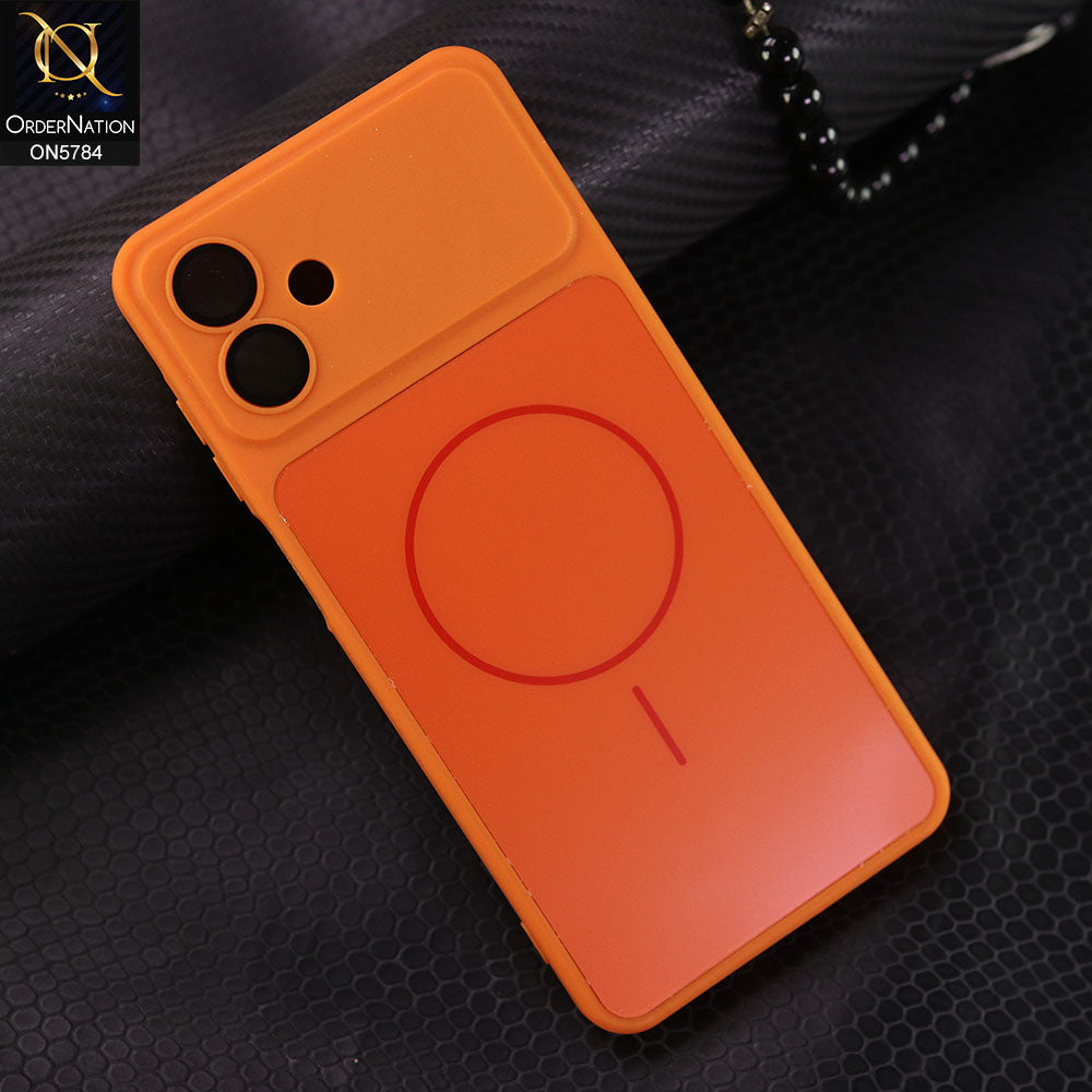 Samsung Galaxy F07 Cover - Orange -  New C-Case Premium Quality Tpu iPhone 17 Pro Max Looka  Like With Camera Protection