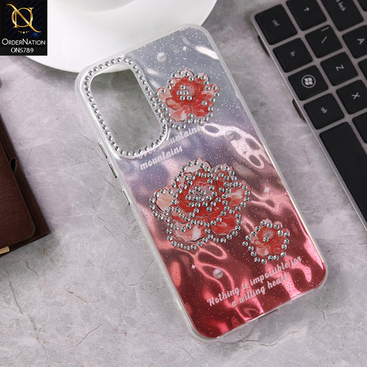 Samsung Galaxy A54 Cover - Design 2 -  3D Shinny Case With Camera Protection Soft Border Case